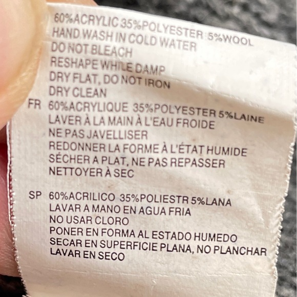 RD STYLE Cardigan W’s S Grey Hooded Cozy Open Front Longline Red Stripe Coatigan - Picture 10 of 12